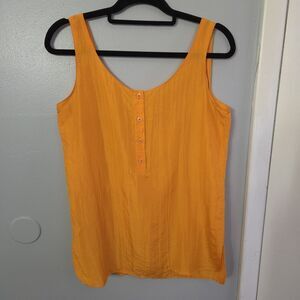 VINTAGE BRECKENRIDGE SIZE 8 Orange Tank TOP‎ 100% SILK